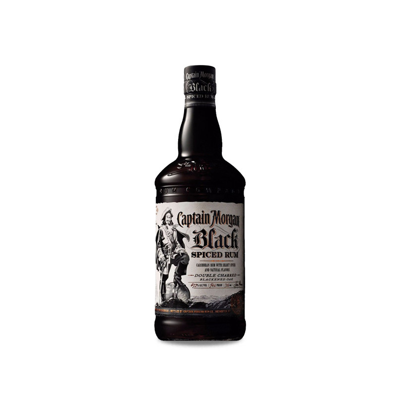 Captain Morgan Black Spiced Rum  1 Liter