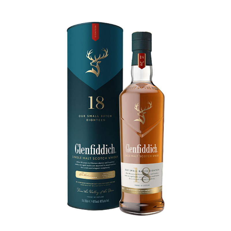 Glenfiddich Distillery Glenfiddich 18 Jahre Single Malt Scotch Whisky 70 Cl.