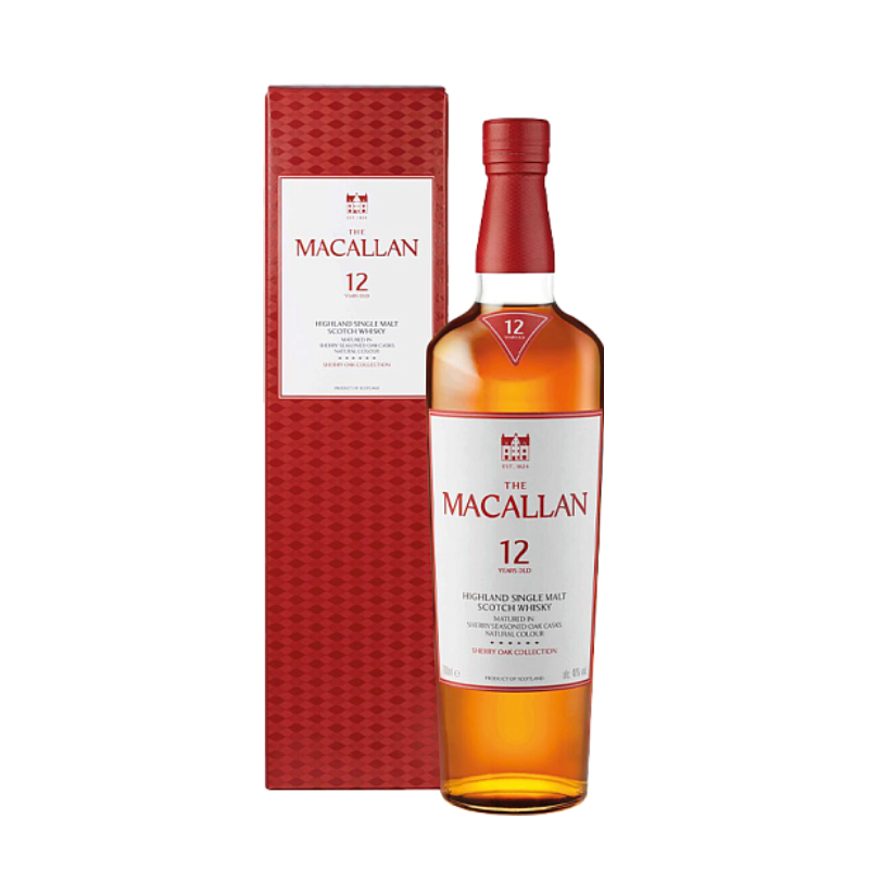 The Macallan 12 Jahre Sherry Oak Scotch Whisky  70 cl.