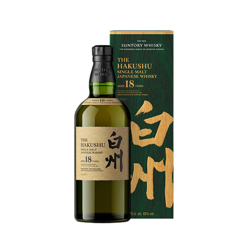 Hakushu 18 Jahre Japanese Single Malt Whisky  70 cl.