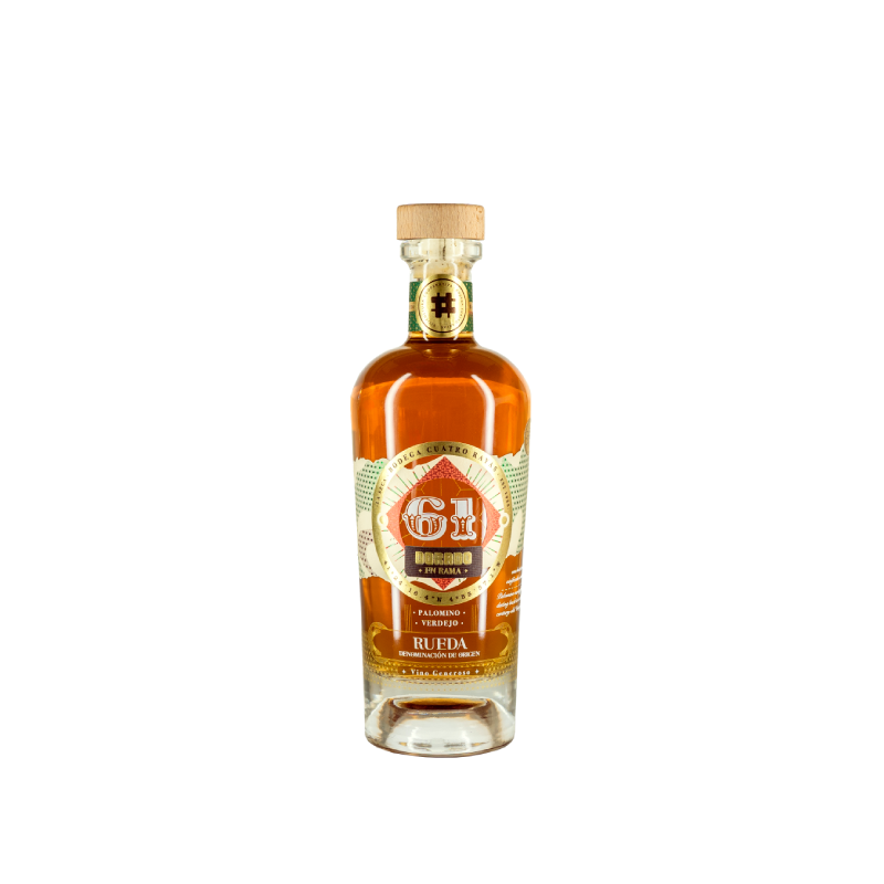 Cuatro Rayas 61 Dorado en Rama 50 cl.