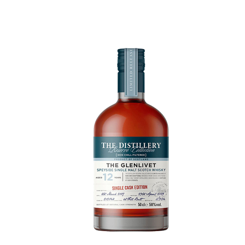 The Glenlivet 12 Y.O. Single Cask Edition Butt 50 cl 50 cl.