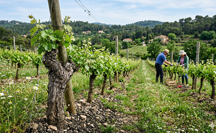 Printemps : l'éveil du vignoble